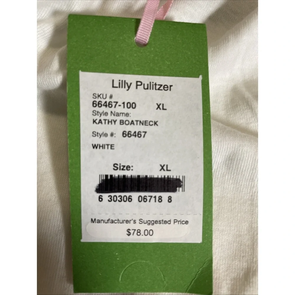 Lilly Pulitzer Kathy Boatneck 3/4 Sleeve Pullover Top NWT Women's Size XL - Picture 7 of 12